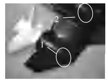 Pozycja śrub spustowej i poziomu na kolumnie