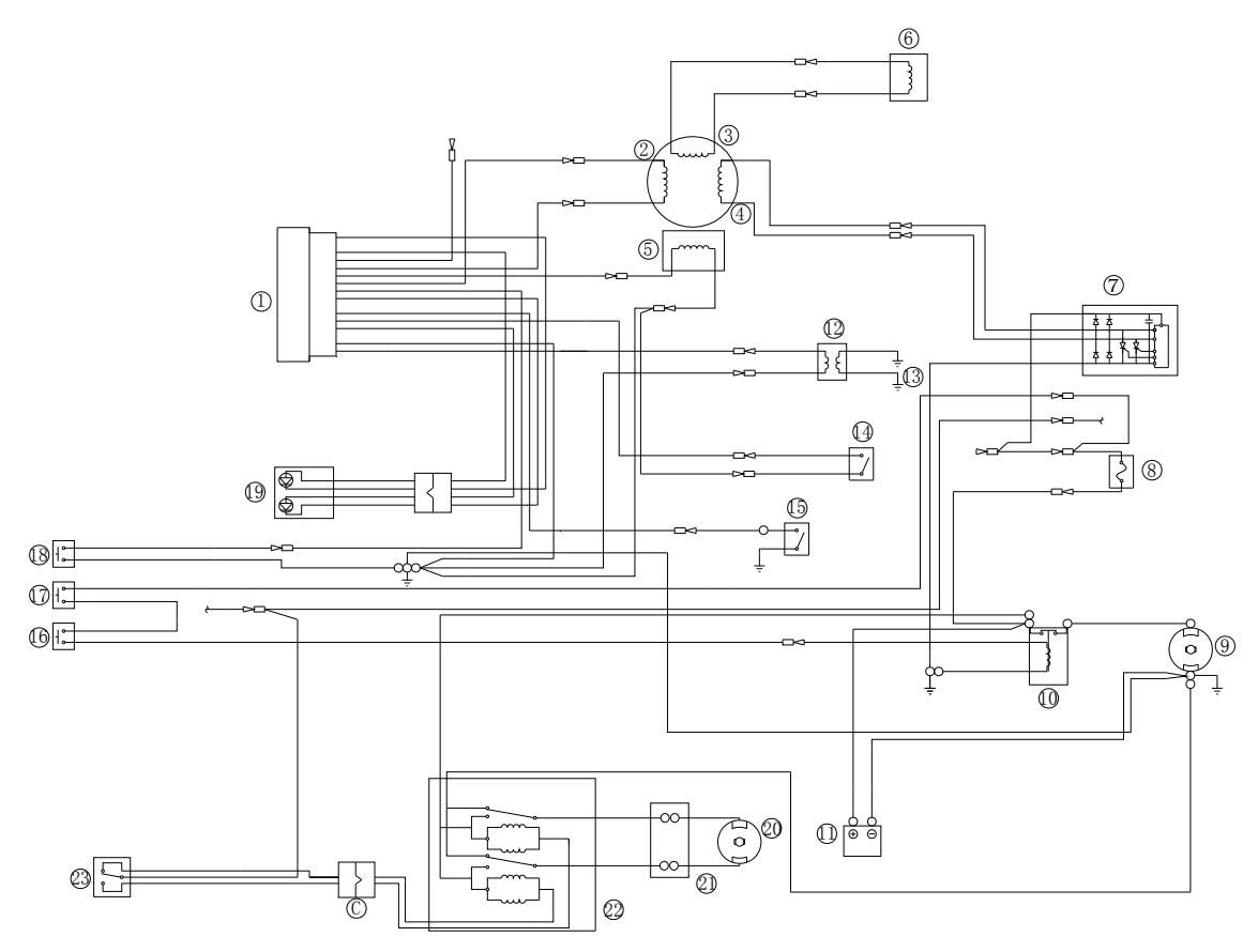 Schemat elektryczny F15A F20A BW