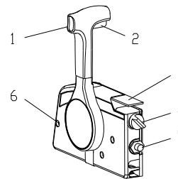 Skrzynka zdalnego sterowania z przełącznikami i dźwigniami