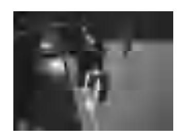 Punkt mocowania linki zabezpieczającej na uchwycie silnika