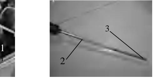 Szczegół prowadnicy bagnetu i oznaczeń poziomu