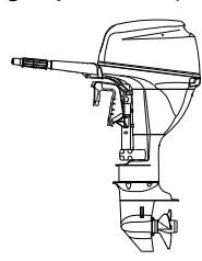 Pionowa pozycja silnika do wymiany oleju