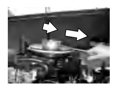 Linka owinięta na kole zamachowym