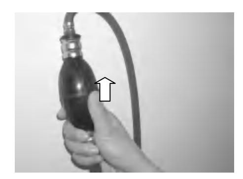 Balónik štartéra po načerpaní stvrdne