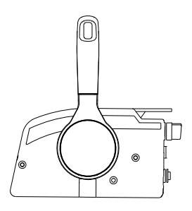 Páka diaľkového ovládania v neutrálnej polohe