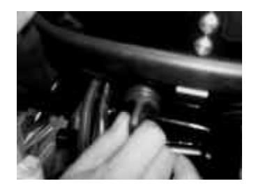 Detailný pohľad na polohu ON na hlavnom spínači