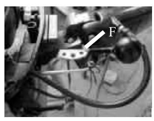 Radiaca páka posunutá vpred