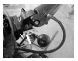 Radiaca páka v neutráli pred vyklopením rýchlosti