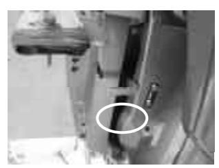 Páka zámku naklonenia v polohe naklonenia