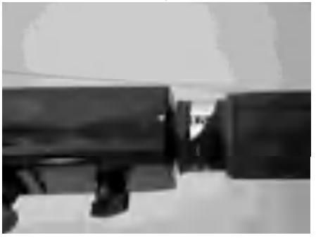 Uchwyt gazu w położeniu START