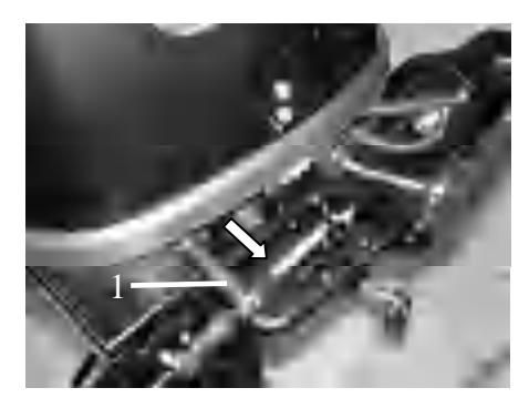 Dźwignia ssania całkowicie wyciągnięta