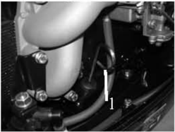Emergency start step 4 - winding cable around flywheel rotor
