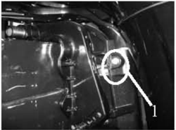 Cooling water checking hole location