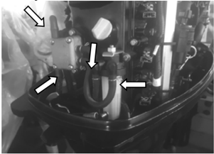 Fuel tank, fuel pump and fuel pipe inspection points