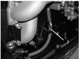 Pouring new engine oil into fill port