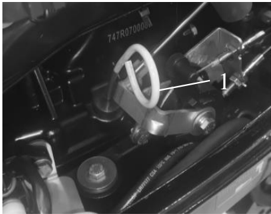 Oil dipstick location for engine oil level check