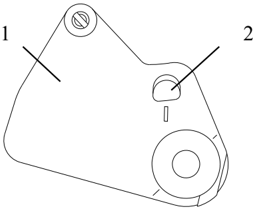 Throttle cable driving pulley and observation window