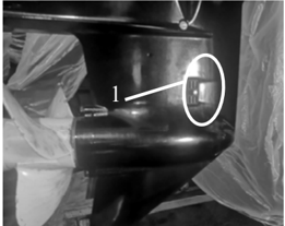 Cooling water channel inlet location on outboard motor