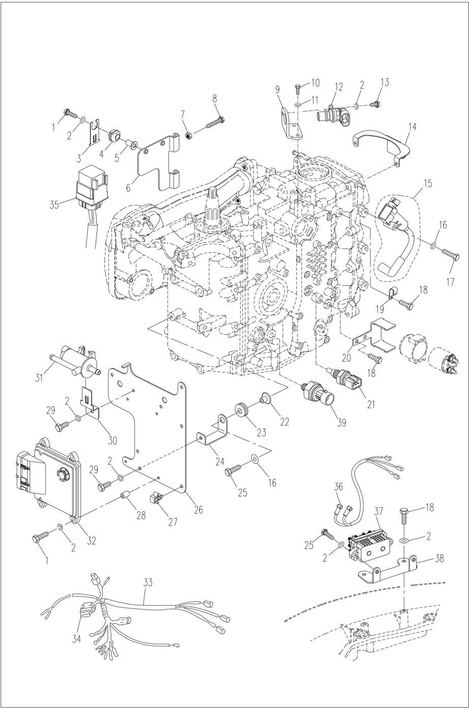 Electrical system disassembly schematic diagram 4 of 5