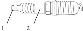 Spark plug ignition test with detector
