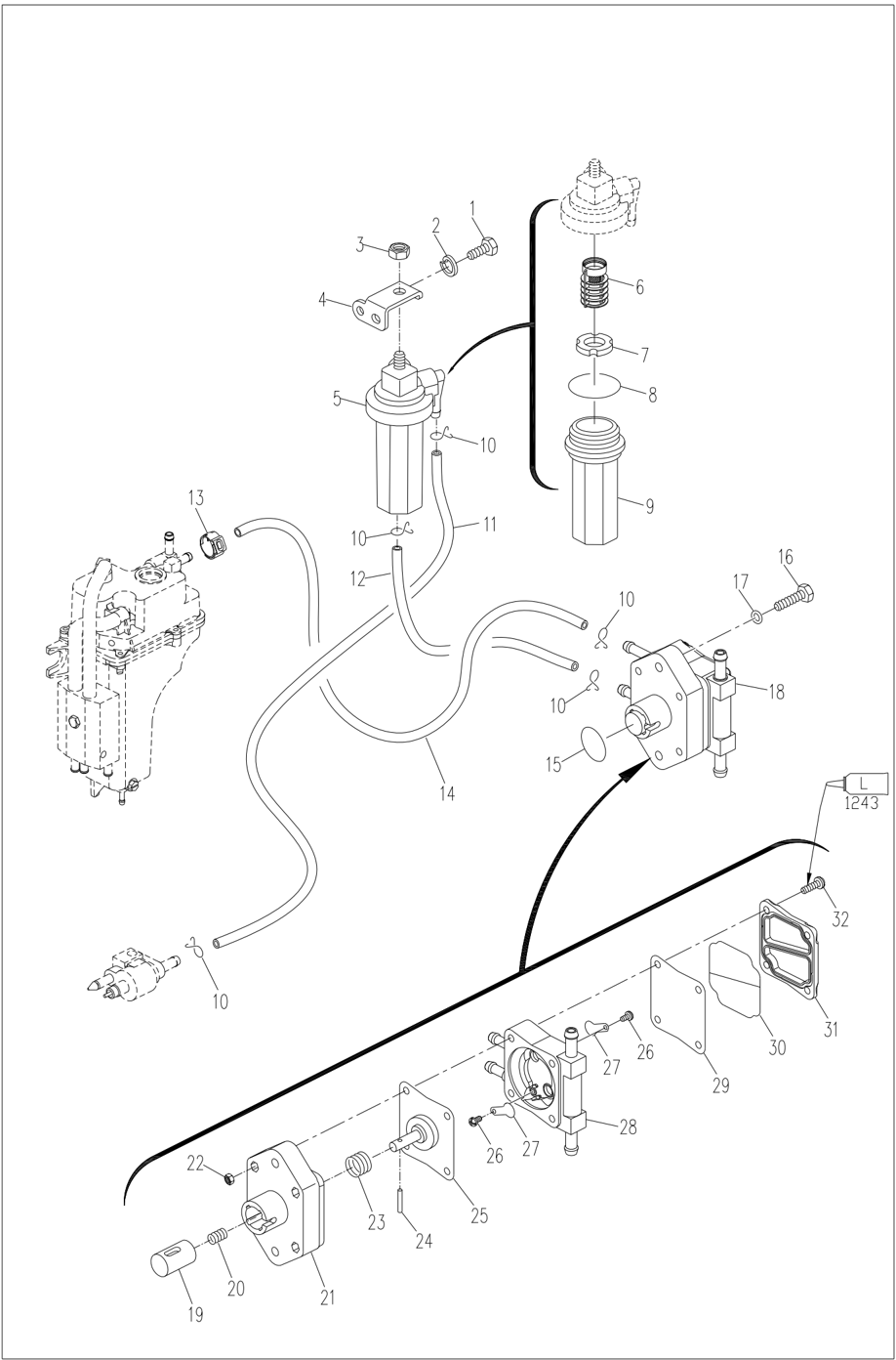 Fuel system decomposition schematic diagram page 1