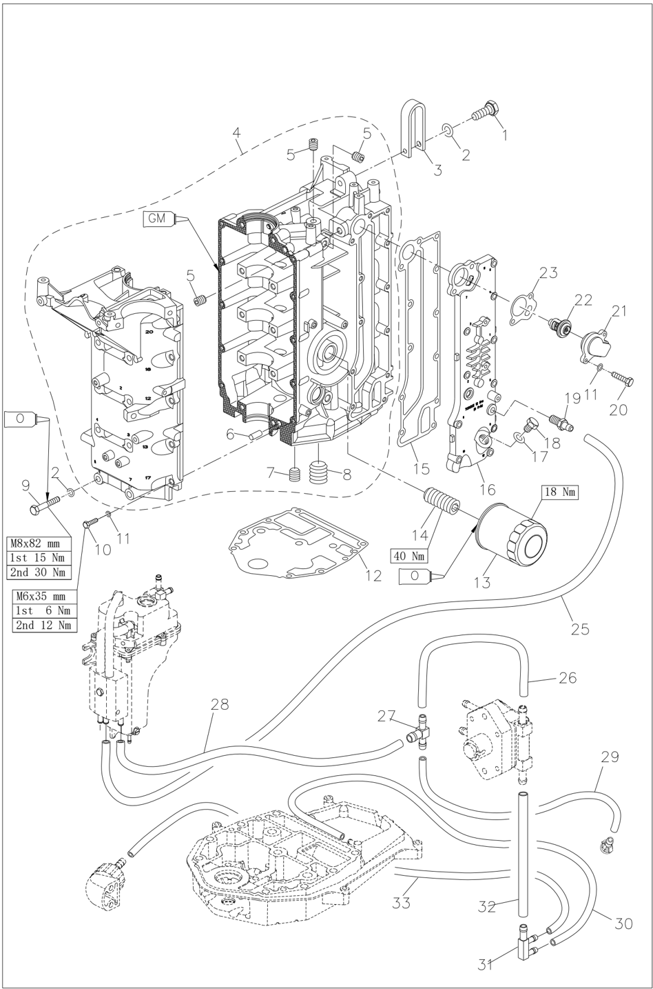 Engine decomposition schematic diagram page 1