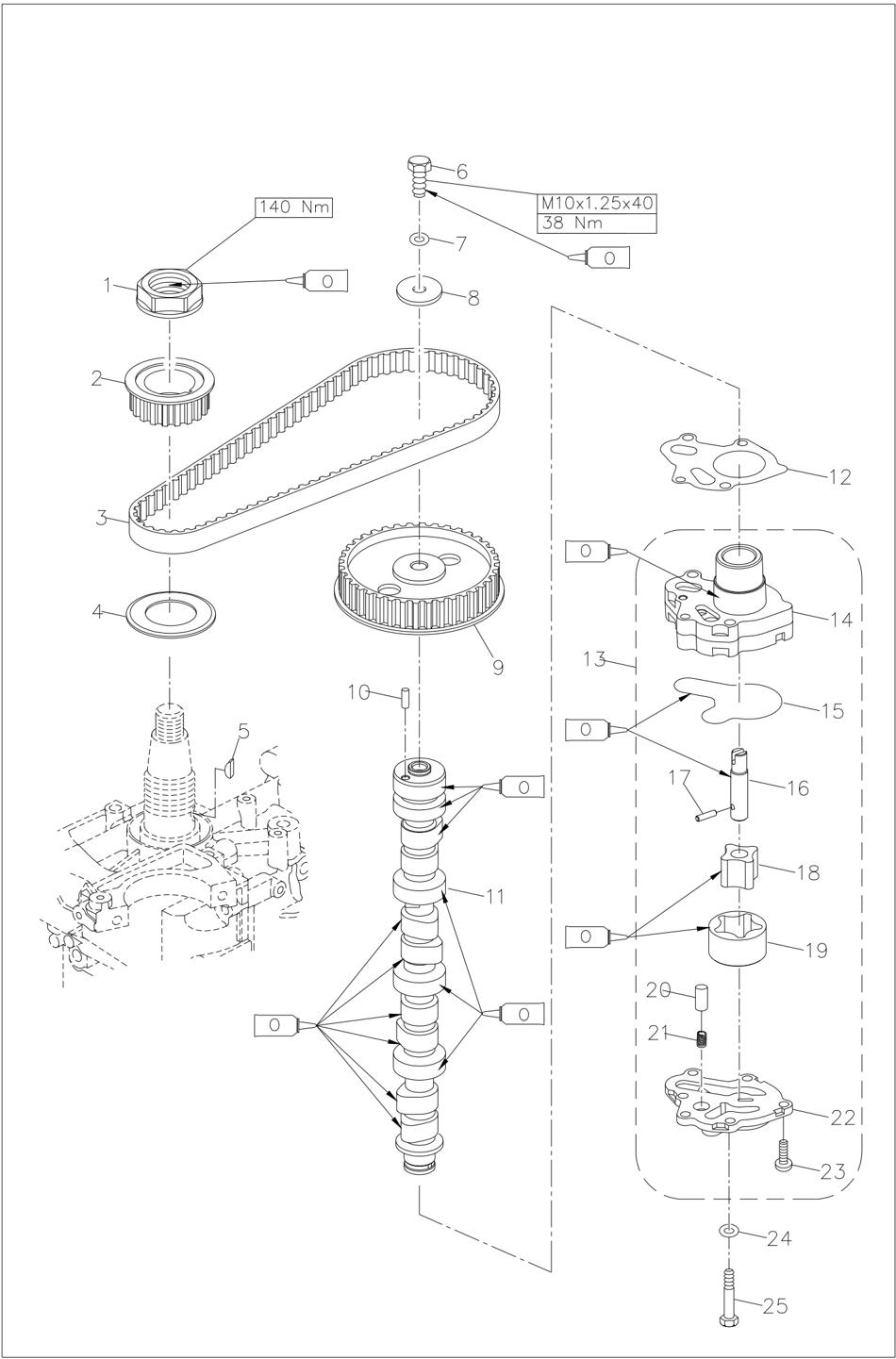 Engine decomposition schematic diagram page 6