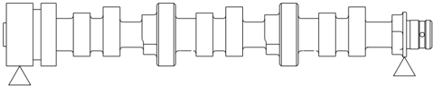 Camshaft journal diameter and oil clearance measurement