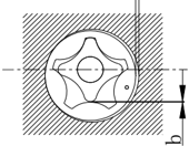 Oil pump rotor clearance measurement diagram