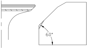 Valve sealing surface width verification after trimming