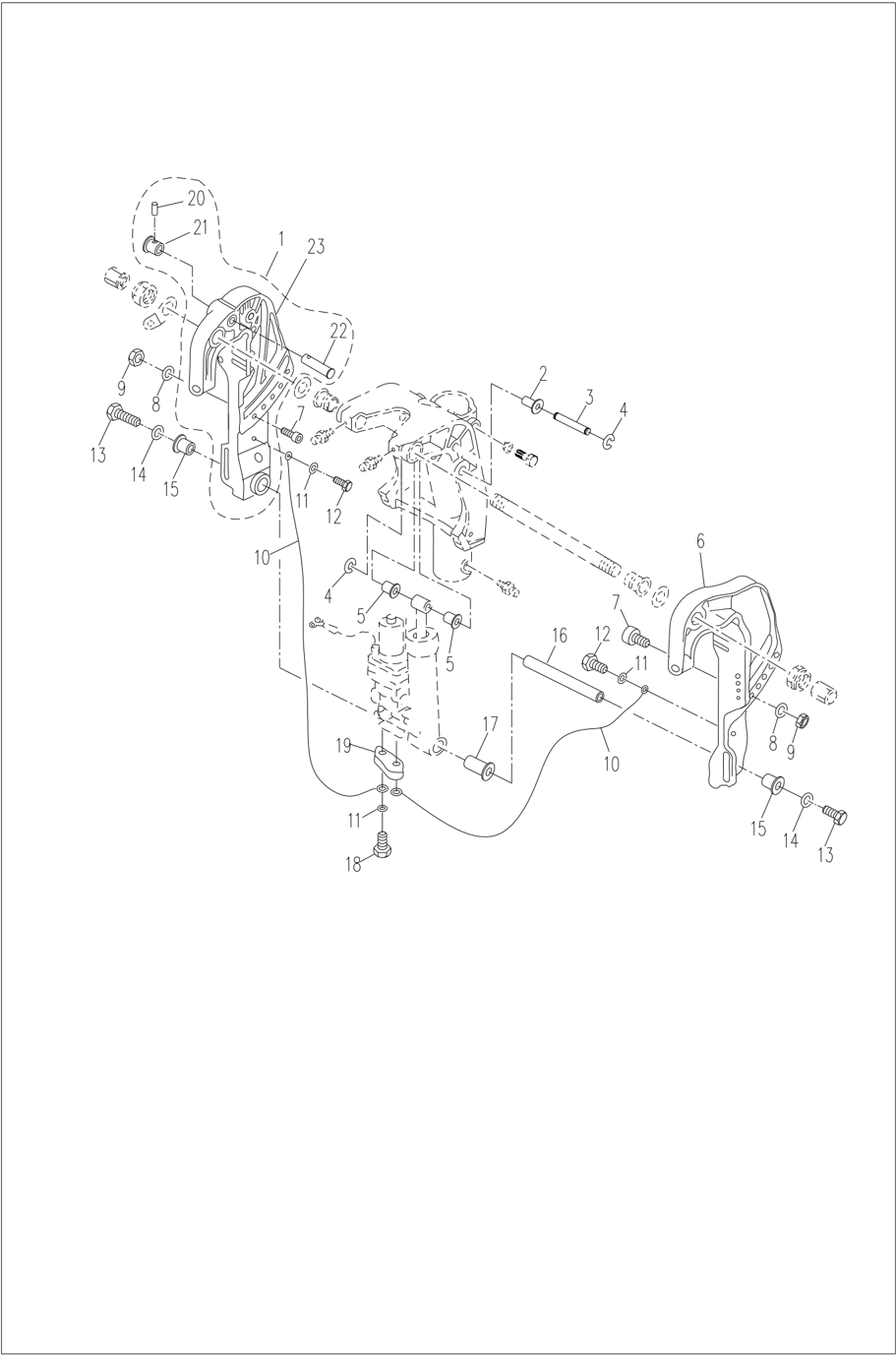 Water unit housing and exhaust manifold components