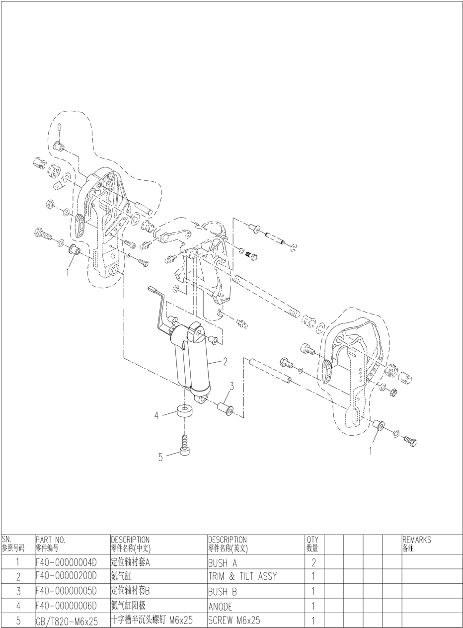 Manual warping device disassembly schematic diagram