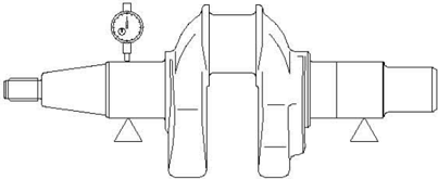 Crankshaft runout measurement setup