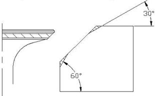 Valve seat cutting with 45-degree cutter