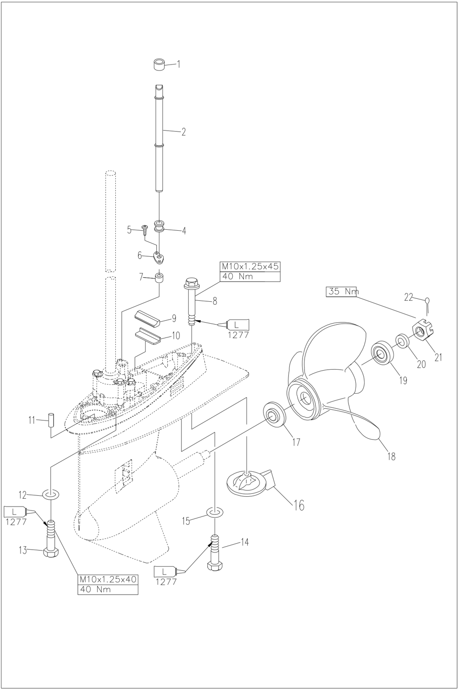 Lower casing D/T model decomposition schematic page 3