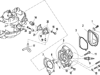 Parsun F4/F5 cilindru și carter 2