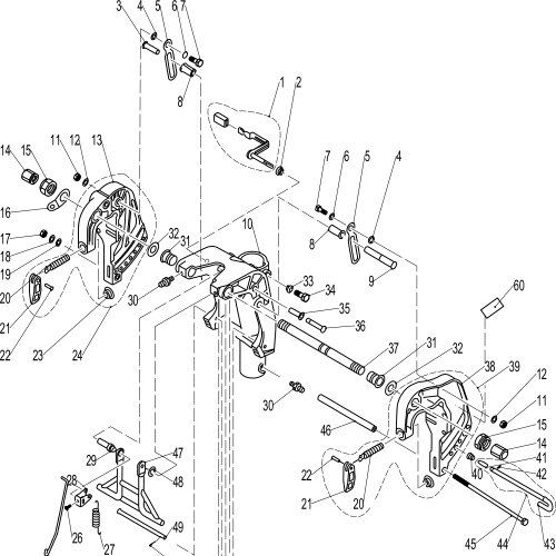 Parsun påhengsmotor F25 BRACKET 1