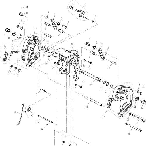 Parsun päramootoriga F40 BRACKET 1