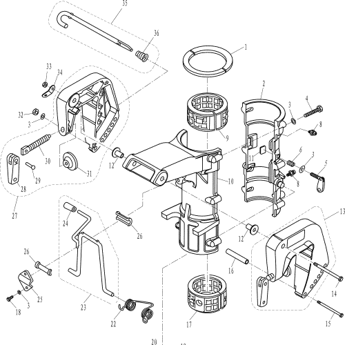 Parsun laterale F6A BRACKET