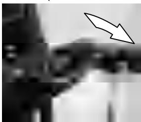 Posun radiacej páky z neutrálu do polohy vpred
