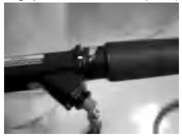 Throttle grip in START position