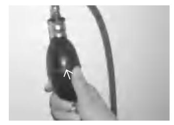 Handpumpe nach dem Vorpumpen beim Modell F25/20BW