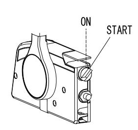 Turning main switch to START for electric start