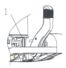 Engine oil pressure warning lamp location