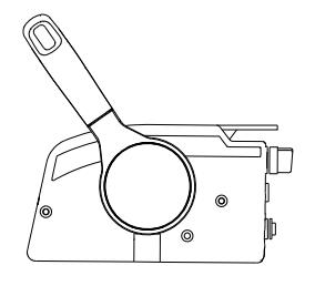 Remote control lever moved to forward