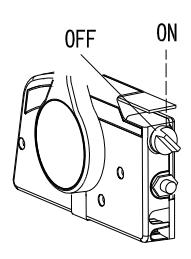 Pulling lanyard to stop engine via stop switch