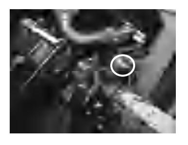 Tilting engine up fully until tilt support locks