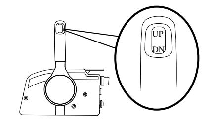 Pulling out tilt support lever for tilt down