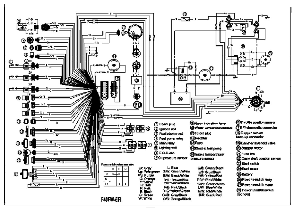F40BW-EFI circuit diagram continued