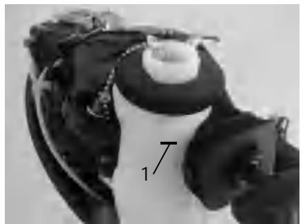 Built-in fuel tank with upper level mark